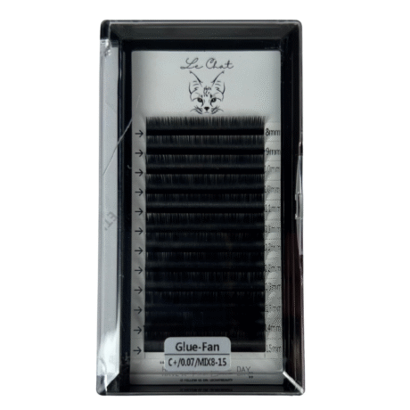 Le Chat Glue-Fan – C+ Curl | 0.07 | Mix 8–15 mm (Black)