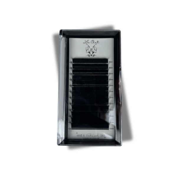 Le Chat Pre-made Fans 3D – C Curl | 0.07 | Mix 8–15 mm (Black) - Image 3